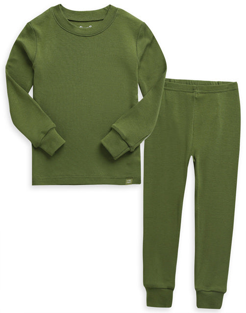 Olive Modal Long Sleeve Pajama