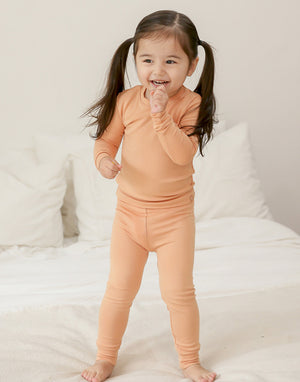 Milk Orange Modal Long Sleeve Pajama