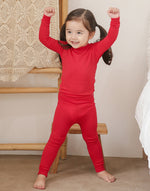 Red Modal Long Sleeve Pajama