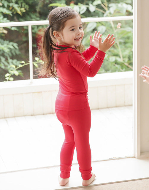 Red Modal Long Sleeve Pajama