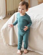 Blue Green Modal Long Sleeve Pajama