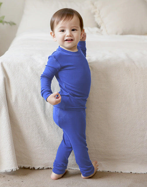 Blue Modal Long Sleeve Pajama