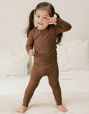 Brown Modal Long Sleeve Pajama