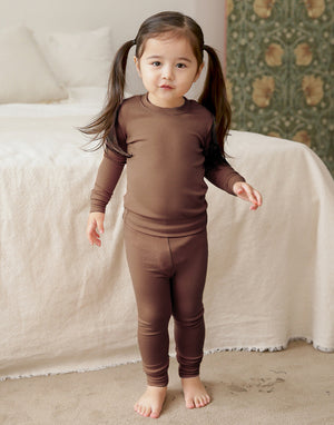 Brown Modal Long Sleeve Pajama