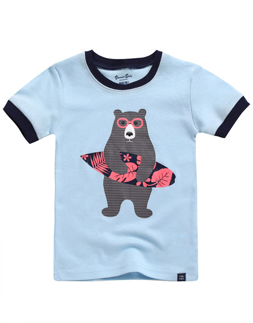 Surfer Bear Short Sleeve Pajamas