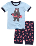 Surfer Bear Short Sleeve Pajamas