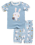 Summer Rabbit Short Sleeve Pajamas