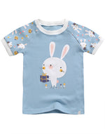 Summer Rabbit Short Sleeve Pajamas