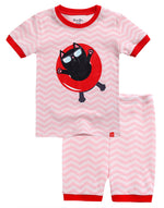 Tube Kitty Short Sleeve Pajamas