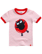 Tube Kitty Short Sleeve Pajamas