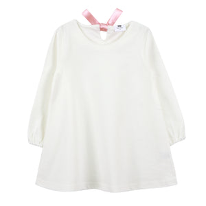 Girls Ivory Shift Tshirt Dress - Go PJ Party