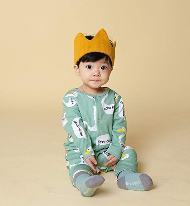 Mint Duck Baby Bodysuit - Go PJ Party