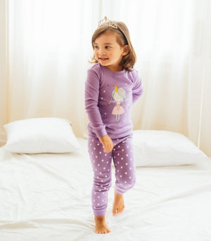 Princess Purple Long Sleeve Pajama - Go PJ Party