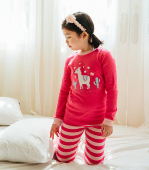 Pink Llama Long Sleeve Pajama - Go PJ Party