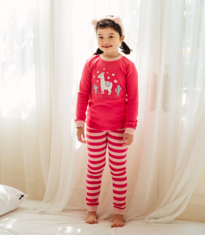 Pink Llama Long Sleeve Pajama - Go PJ Party