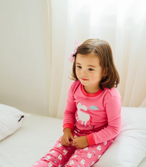 Hotpink Unicorn Long Sleeve Pajama - Go PJ Party