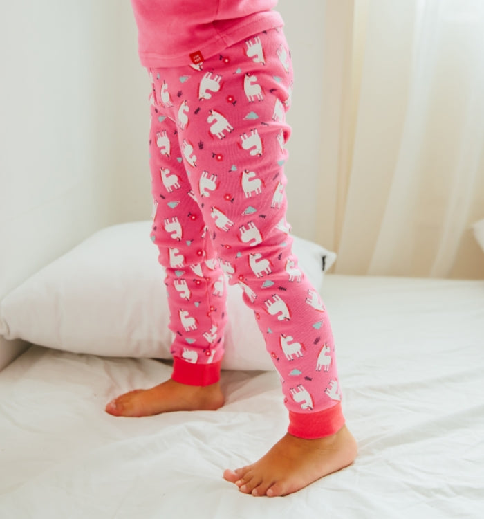 Hotpink Unicorn Long Sleeve Pajama - Go PJ Party