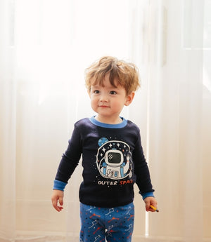 Hello Space Long Sleeve Pajama - Go PJ Party