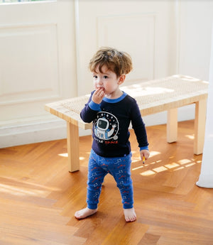 Hello Space Long Sleeve Pajama - Go PJ Party