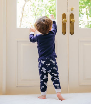 Hunter Dino Navy Long Sleeve Pajama - Go PJ Party