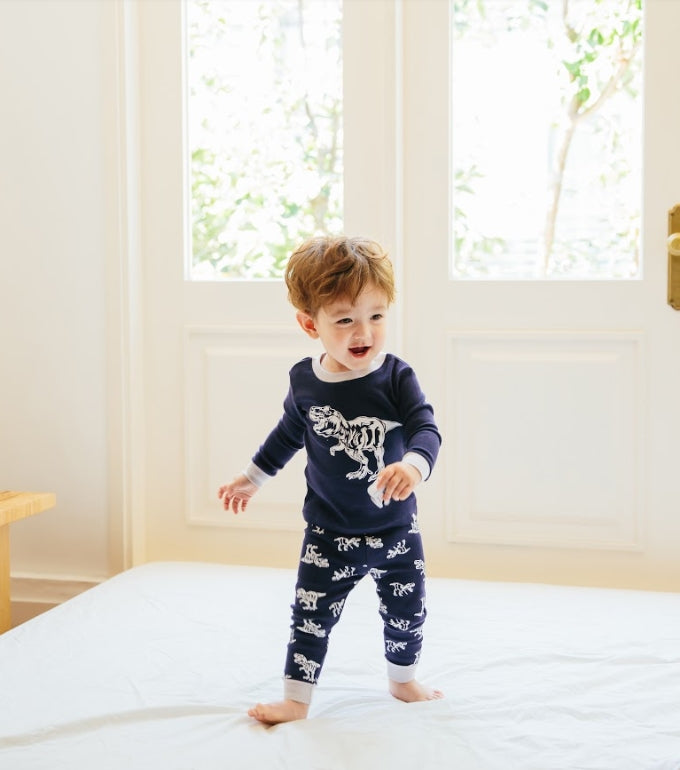 Hunter Dino Navy Long Sleeve Pajama - Go PJ Party