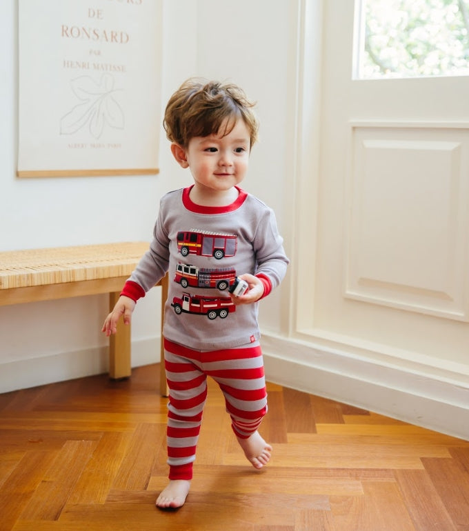 Fire Engine Long Sleeve Pajama - Go PJ Party