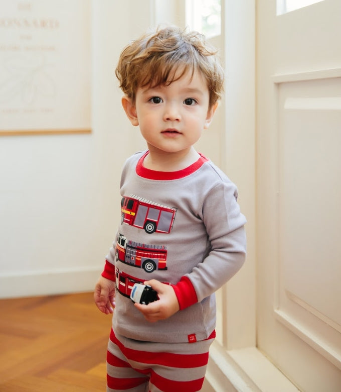 Fire Engine Long Sleeve Pajama - Go PJ Party