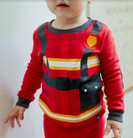 Firefighter Long Sleeve Pajama - Go PJ Party