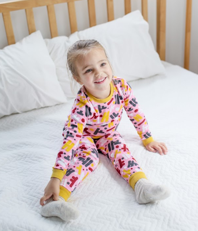 Hanguel Pink Long Sleeve Pajama - Go PJ Party