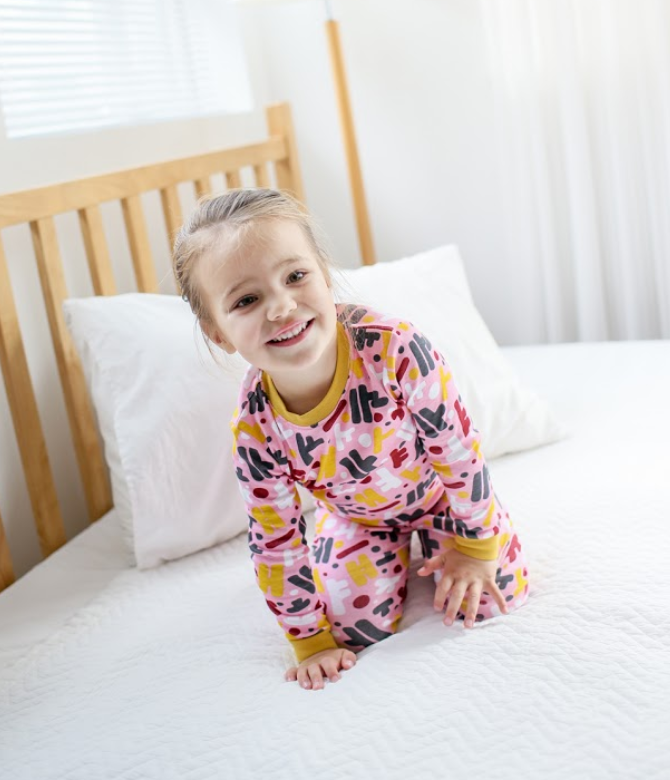 Hanguel Pink Long Sleeve Pajama - Go PJ Party