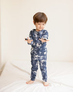 Tie Dye Navy Long Sleeve Pajama