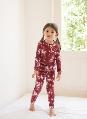 Pink tie discount dye pajama set