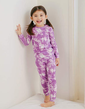 Tie Dye Violet Long Sleeve Pajama