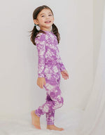 Tie Dye Violet Long Sleeve Pajama