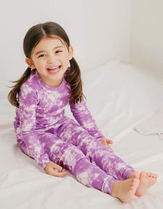 Tie Dye Violet Long Sleeve Pajama