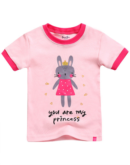 Pink Rabbit Short Sleeve Pajamas