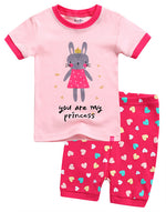 Pink Rabbit Short Sleeve Pajamas