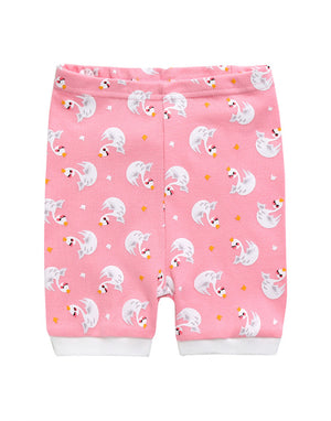 Pink Swan Short Sleeve Pajamas