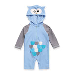 Baby Owl Sky Hoodie Baby 3/4 Sleeve Swimsuit - Go PJ Party