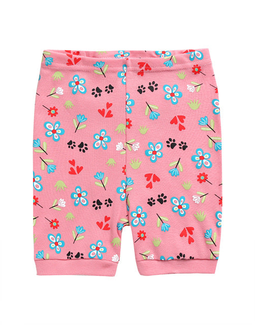 Flower Cat Short Sleeve Pajamas