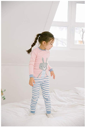 Pink Bunny Long Sleeve Pajama - Go PJ Party