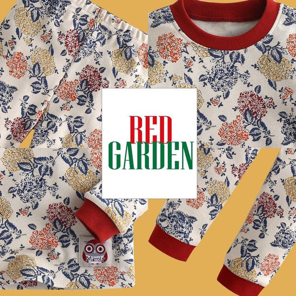 Red Garden Long Sleeve Pajama - Go PJ Party