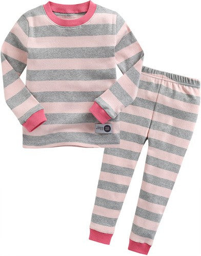 Color Magic Pink Grey Long Sleeve Pajama - Go PJ Party