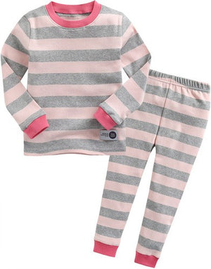 Color Magic Pink Grey Long Sleeve Pajama - Go PJ Party