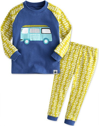 Bzz Bus Long Sleeve Pajamas - Go PJ Party