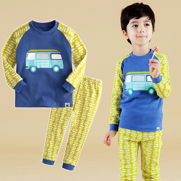 Bzz Bus Long Sleeve Pajamas - Go PJ Party