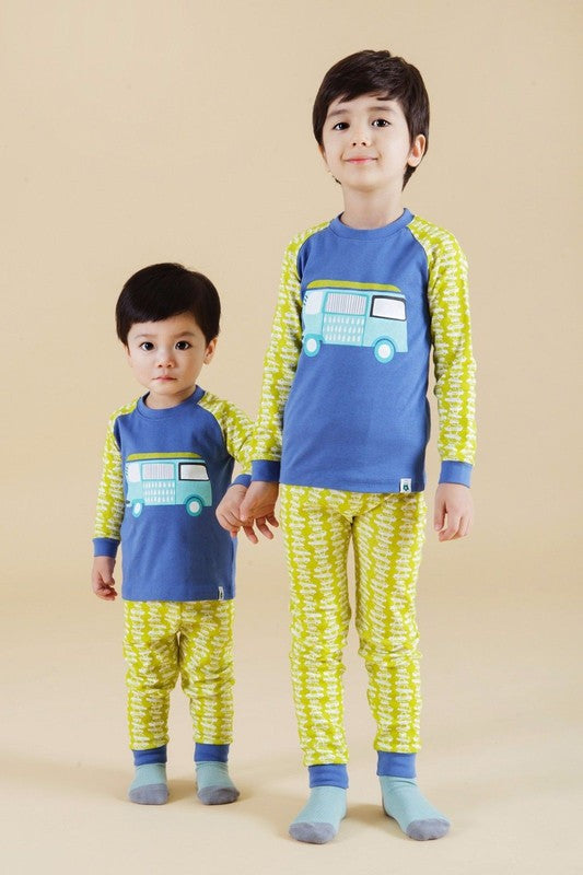 Bzz Bus Long Sleeve Pajamas - Go PJ Party