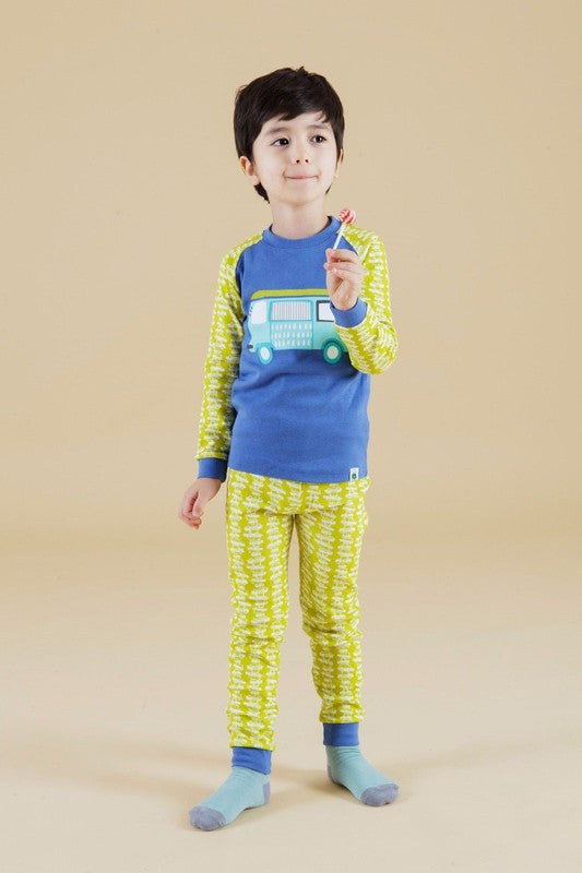 Bzz Bus Long Sleeve Pajamas - Go PJ Party