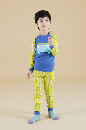 Bzz Bus Long Sleeve Pajamas - Go PJ Party