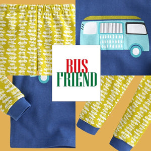 Bzz Bus Long Sleeve Pajamas - Go PJ Party